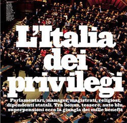 L'Italia dei privilegi