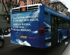 I bus atei stoppati a Genova