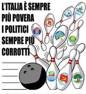 Italia sempre più povera. Politici sempre più corrotti!