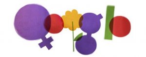 Il doodle di Google dedicato alla Festa della Donna