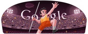 Londra 2012, il Lancio del Giavellotto nel doodle di Google