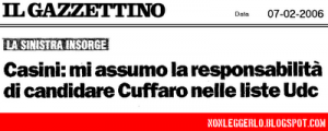 Cuffaro condannato. E ora, Casini, che facciamo?