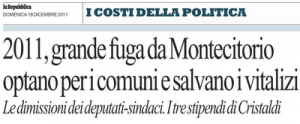 Scappano dal Parlamento, salvano i privilegi