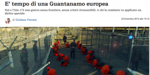 Guantanamo europea, fascismo e immigrazione: un brutto passato di fronte a noi