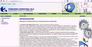 Percezione della Corruzione. Italia al 69° posto al mondo e terzultima in Europa