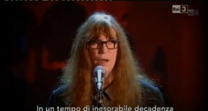 Patti Smith interprete di Giorgio Gaber