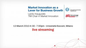 Telecom e la Bocconi inaugurano la "TIM Chair in Market Innovation"