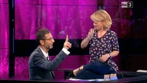 Luciana Littizzetto ieri a "Che Tempo che Fa" (16/03/2014)