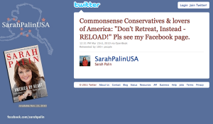 Gabrielle Giffords e il mirino di Sarah Palin