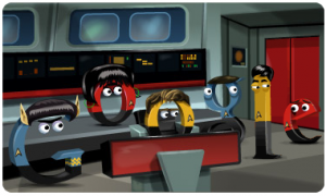 Il doodle di Google è per Star Trek, La Serie Classica