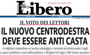 Il nuovo sondaggio di Libero per scegliere il nuovo PdL