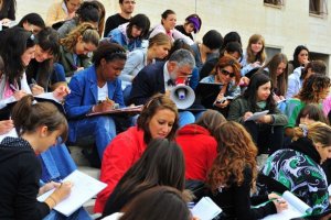 Immagini dalla Sapienza in rivolta