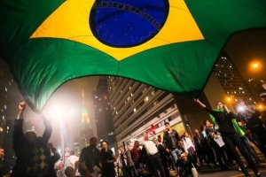 La protesta in Brasile