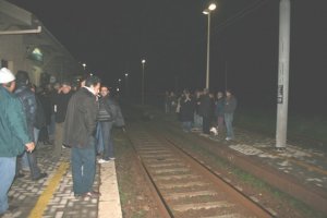 Occupati i binari a Scaletta Zanclea
