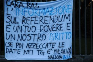 Chiedi la rettifica alla RAI per la disinformazione sul Referendum? Finisci in questura...