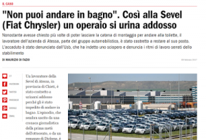 Gli vietano di andare in bagno, operaio si urina addosso | #cosedilavoro (ovvero benvenuti nel radioso passato che abbiamo davanti)