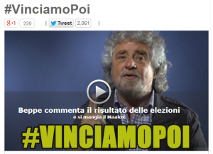 M5S: "come se" avesse perso
