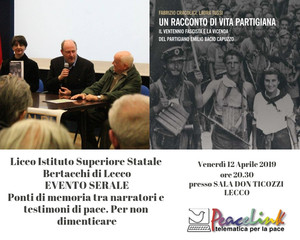 Ponti di memoria tra narratori e testimoni di pace. Per non dimenticare