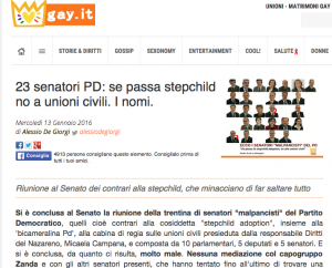 I parlamentari PD contro le unioni civili e le altre clericalate della settimana