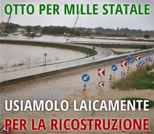L'8x1000 statale 2012 al risanamento del debito e alle calamità naturali
