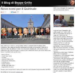 Onore a Grillo, il Grande Uomo di Stato