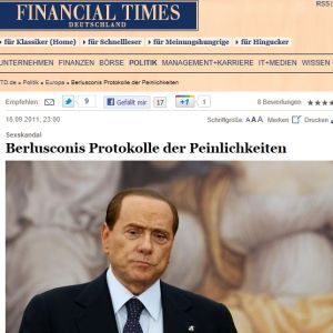 Stampa tedesca su Berlusconi "Zotico e Volgare"