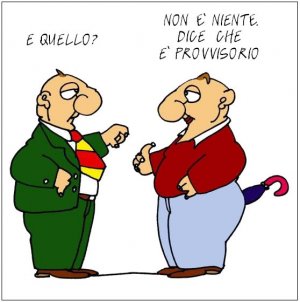 L'Italia, Monti e l'ombrello di Altan