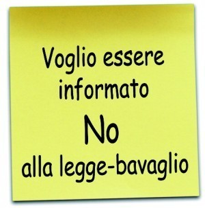 No alla legge bavaglio