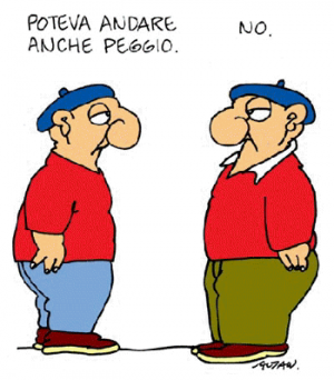 Poteva andare anche peggio. No.