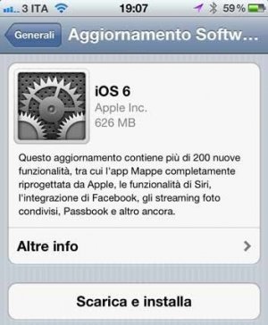 iOS 6 è arrivato, ecco le novità