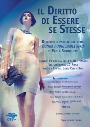Paola Springhetti: “Donne fuori dagli spot”. Il femminile omologato dai media