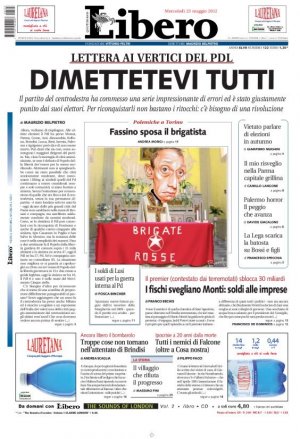 Tsunami PdL: la barca affonda, anche Belpietro fugge. E #Backusconi si ricandida