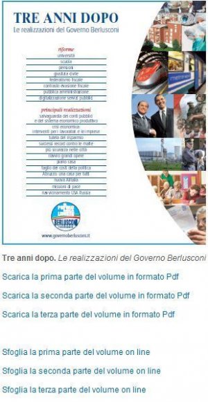 "Tre anni dopo": il libro (ritoccato) di Berlusconi