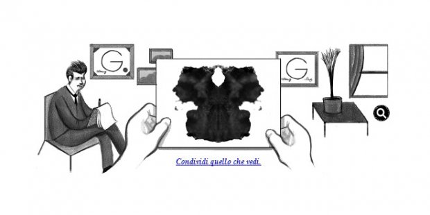 Nel doodle di Google oggi troviamo il Test di Hermann Rorschach