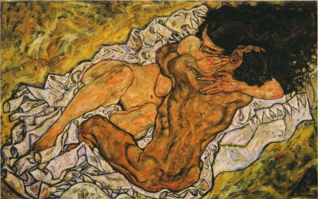 Egon Schiele, L'abbraccio, 1917.
