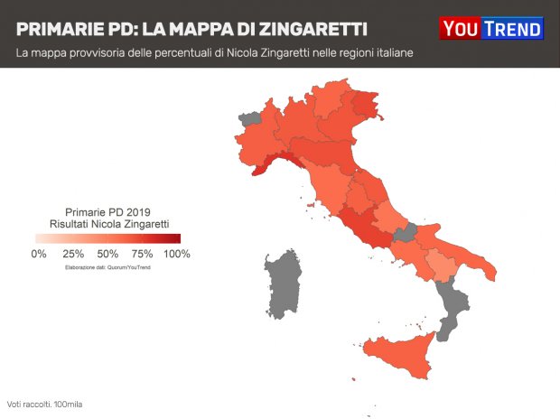Mappa Zingaretti