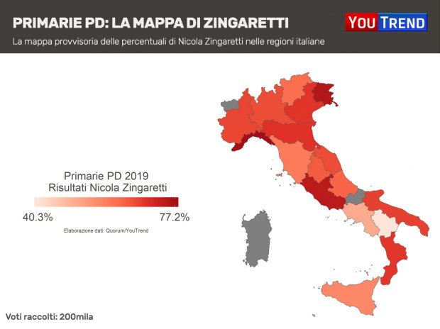Nicola Zingaretti Mappa