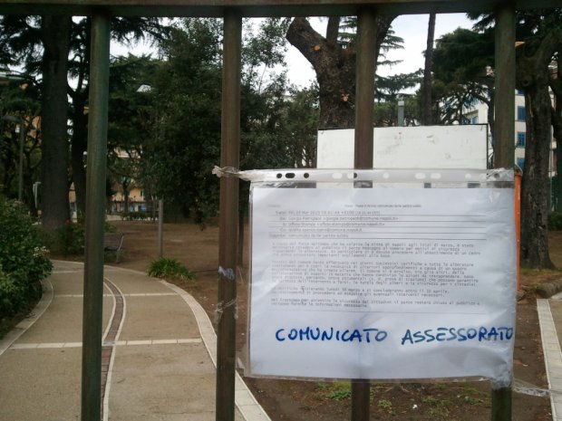 Napoli, il Parco Mascagna (i giardinetti Ruoppolo) chiuso da due mesi: perchè?