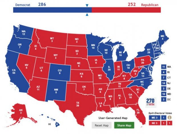 mappappp 630x477 USA 2016: ma allora sta vincendo Trump?
