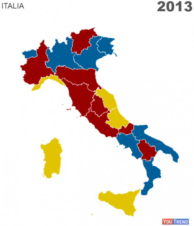 1 4 Addio zone rosse: il centrosinistra si rinchiude nei centri urbani