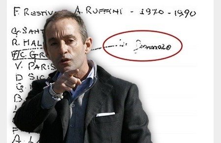 Massimo Ciancimino dà cinque versioni differenti sul documento contraffatto: "c'è un puparo"
