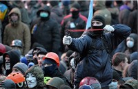 Maifestanti a Kiev