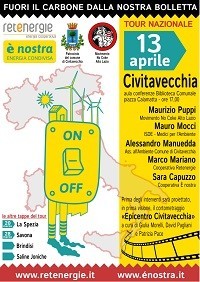 “Fuori il carbone dalla nostra bolletta”, insieme consumatori, ambientalisti e piccoli produttori di energie rinnovabili