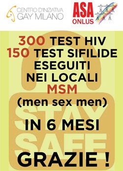 Locandina Test HIV+sifilide