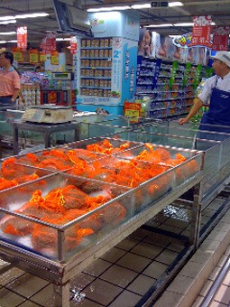 Cina. Hangzhou. SuperMercato