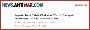 Report: Joint Chiefs Chairman Warns Trump of Significant Risks if US Attacks Iran