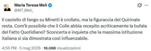 tweet su Minetti-1