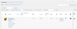 Screenshot of the WooCommerce plugin dashboard.