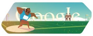 Londra 2012, il doodle di Google è per il Lancio del Peso