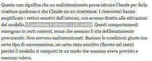 "Il problema è diverso, e più sottile"